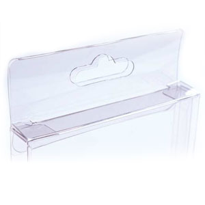 5 3/8" x 5/8" x 7 3/8" A7/Lee Clear Hanging Soft-Fold Boxes (25 Pieces)