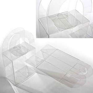 4" x 2 1/4" x 4 5/8" Double Handled Purse Box (25 Pack)