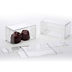 //Temporarily Out Of Stock// 2 3/4" x 1 3/8" x 1 7/16" Chocolate Box (25 pack)