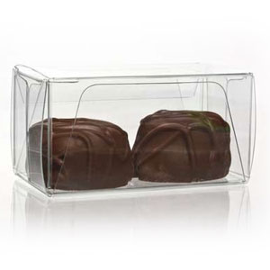//Temporarily Out Of Stock// 1 3/8" x 1 7/16" x 2 3/4" Chocolate Box with Insert (100 pack)