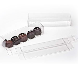 6 1/4" x 1 3/8" x 1 7/16" Chocolate Box (25 pack)