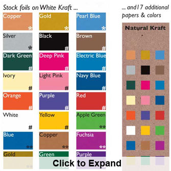 stock foils white kraft