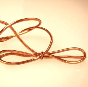 10 inch Metallic Copper Stretch Loop (50 pack)