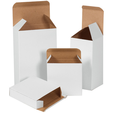 4 x 4 x 6 White Reverse Tuck Folding Carton (250/case) - The Box Guy