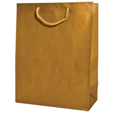 Gold Aubrey Shopping Bags