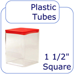 1 1/2 Inch Square Plastic Tubes