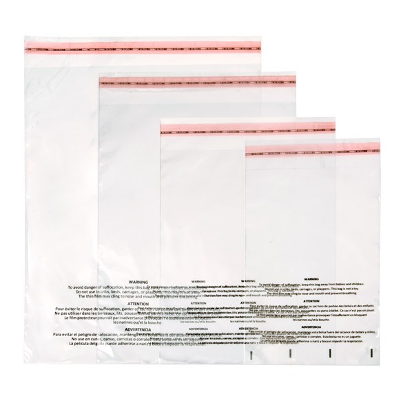 Suffocation Warning Flap Tape Bags