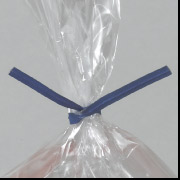 4" x 3/16" Blue Paper Bag Tie 2000/Case