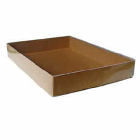 8 5/8 X 5 5/8 X 1" - Clear Lid Boxes with Natural Kraft Base, A8 50/Ctn