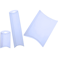 5" x 1 1/4" x 7" Clear Plastic Folding Pillow Boxes 100/Case