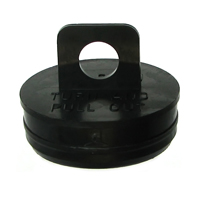 2" Black Hanging Tube Cap