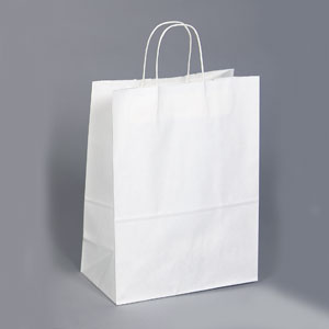 13 x 7 x 17 White Shopping Bag 250/Case