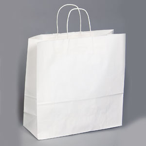 16 x 6 x 19 White Shopping Bag 200/Case