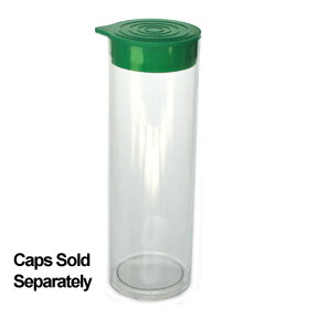 1" x 4" Plastic Packaging Tube (25 Pieces)