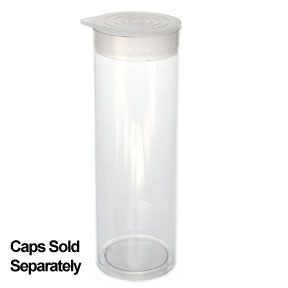 1" x 6" Plastic Packaging Tube (25 Pieces)