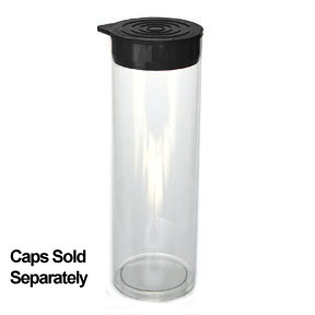 1 1/4" x 12" Plastic Packaging Tube (25 Pieces)