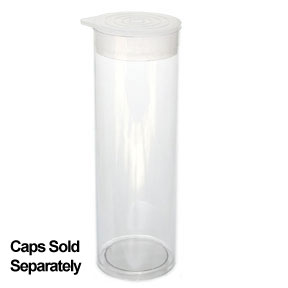 1 3/4" x 10" Plastic Packaging Tube (25 Pieces)