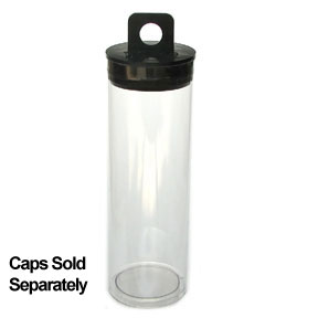 1" x 12" Plastic Packaging Tube (25 Pieces)
