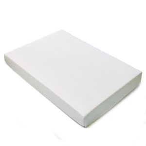 8 7/8 x 5 7/8 x 1" A9 2 Piece Rigid Set-up White Boxes, A9 (50/Ctn)