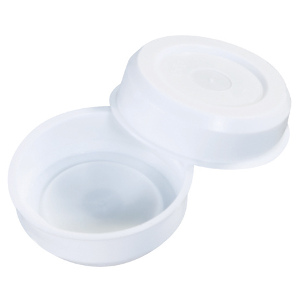 1.5" White Plastic End Caps 100/Case