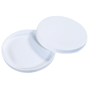 5" White Plastic End Caps 100/Case