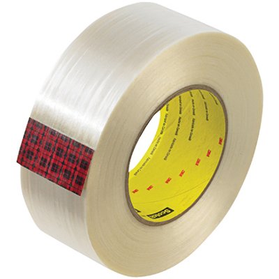 3M 890MSR Strapping Tape, 8.0 mil, 2 x 60 yds., Clear, 12/Case