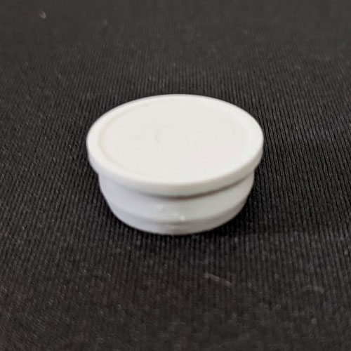 3/4" White Packaging Tube Caps