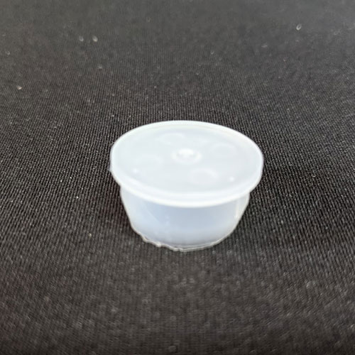 3/4" Natural Packaging Tube Caps for .808" Clear Tube