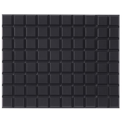 1/2 x 1/8" 3M Bumpon Black Square Protective Tape 3000/Case