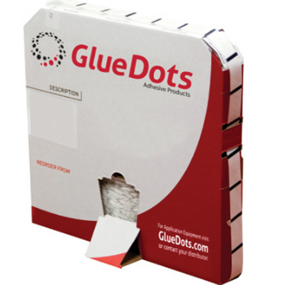 1/4" High Tack Glue Dots Low Profile 4000 Dots/Roll
