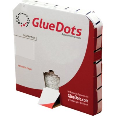 1/2" Medium Tack Glue Dots Low Profile 4000 Dots/Roll