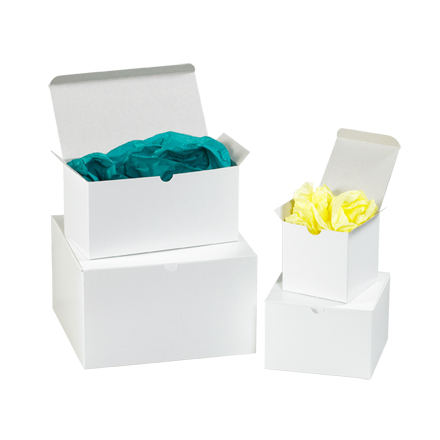 4 x 4 x 4 White Gift Boxes 100/Case