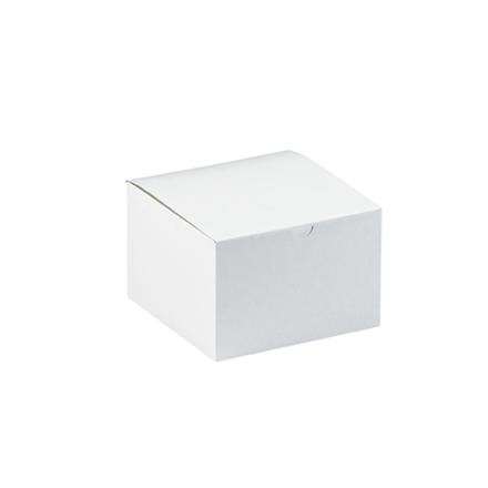 6 x 4 1/2 x 4 1/2 White Gift Boxes 100/Case