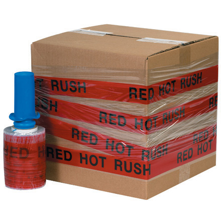 5" x 80ga x 500' "Red Hot Rush" Goodwrappers Identi-Wrap 6 Rolls/Case