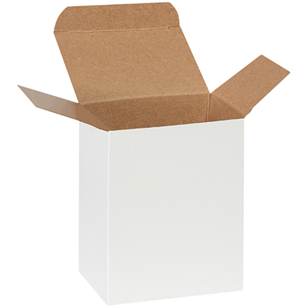 4  x 3   x 5  White Folding Carton 250/Case