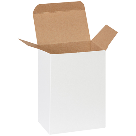 4  x 2 1/2   x 6  White Folding Carton 250/Case