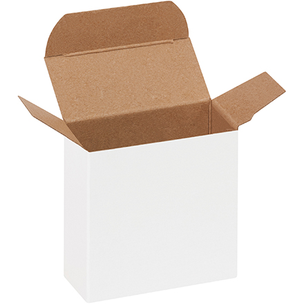 3 x  1 5/16  x 3 White Folding Carton 1000/Case