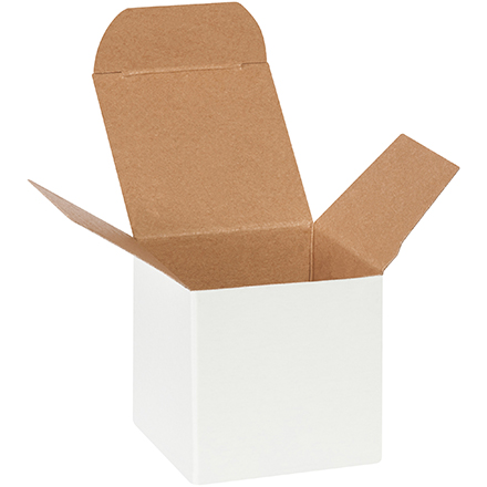 2 1/4 x 2 1/4 x 2 1/4  White Folding Carton 500/Case
