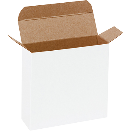 4  1/4  x 1 1/4  x 4 1/4  White Folding Carton 500/Case