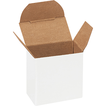 1 7/16 x 13/16 x 1 7/16 White Folding Carton 2000/Case