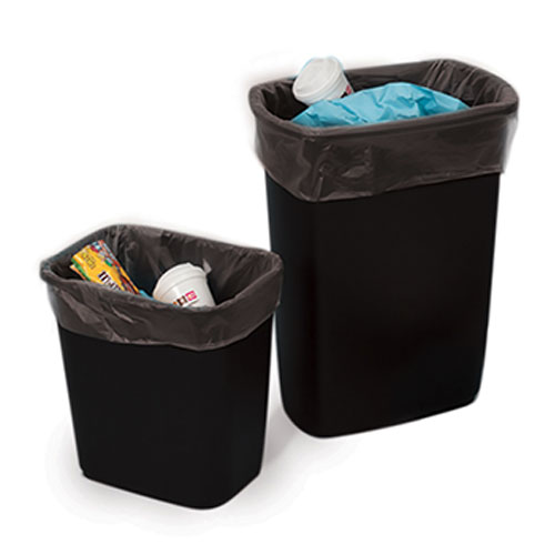 16 x 9 x 30 12-14 Gallon 4 Mil. Black Trash Bags 150 Bags/Case