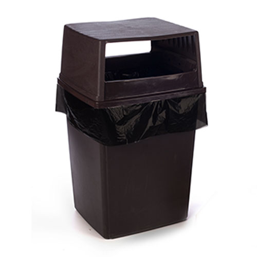 16 x 9 x 30 12-14 Gallon 4 Mil. Black Trash Bags 150 Bags/Case