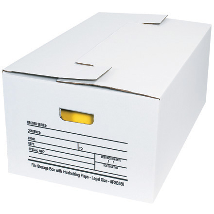 Interlocking Top Legal File Storage Box 12/Cs