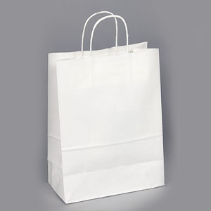 10 x 5 x 13 White Shopping Bag 250/Case