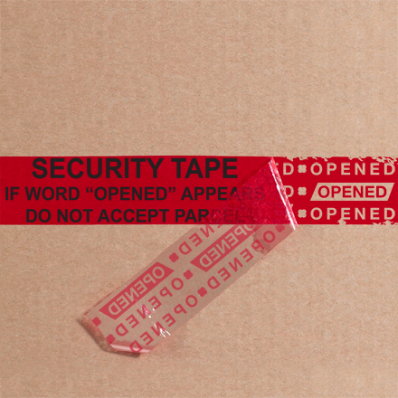2 x 9" Red Tape Logic Secure Tape Strips 100/Case