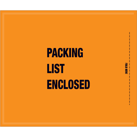 8 1/2" x 10" Mil-Spec "Packing List Enclosed"  Envelope 1000/Case