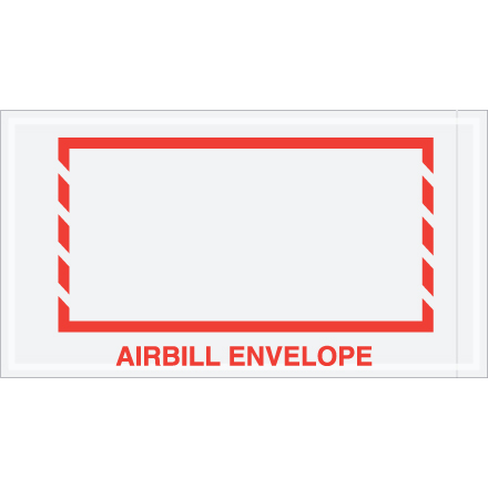 5 1/2" x 10" Red Border "Airbill Envelope" 1000/Case