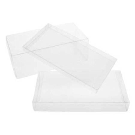 11 1/8" x 1" x 14 1/16" Crystal Clear Boxes (25 Pieces)