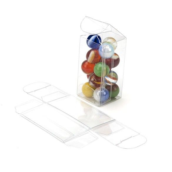 1" x 1" x 2" Crystal Clear Value Boxes (50 Pieces)