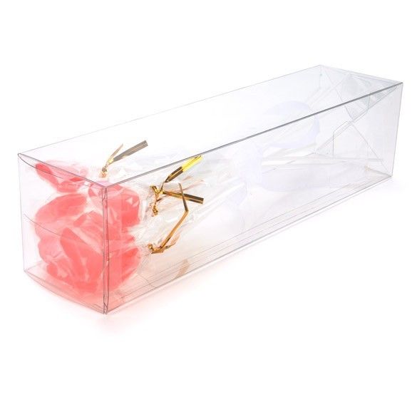 Clear Boxes with Pop and Lock Bottom - 5.13 x 2 x 5.13 - 25 Pack